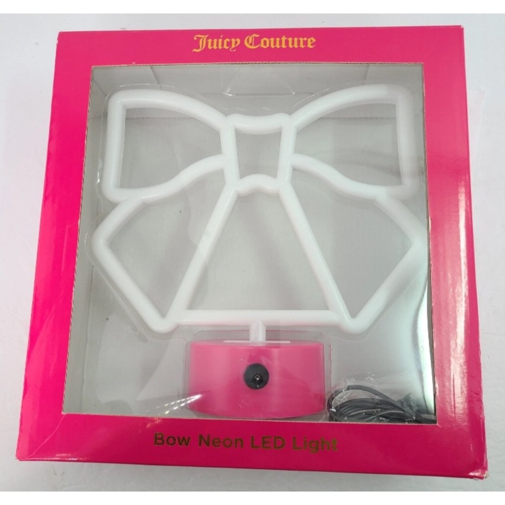 Juicy Couture Pink Bow Neon LED Light